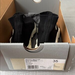Balenciaga Black Speed Midtop Sneakers